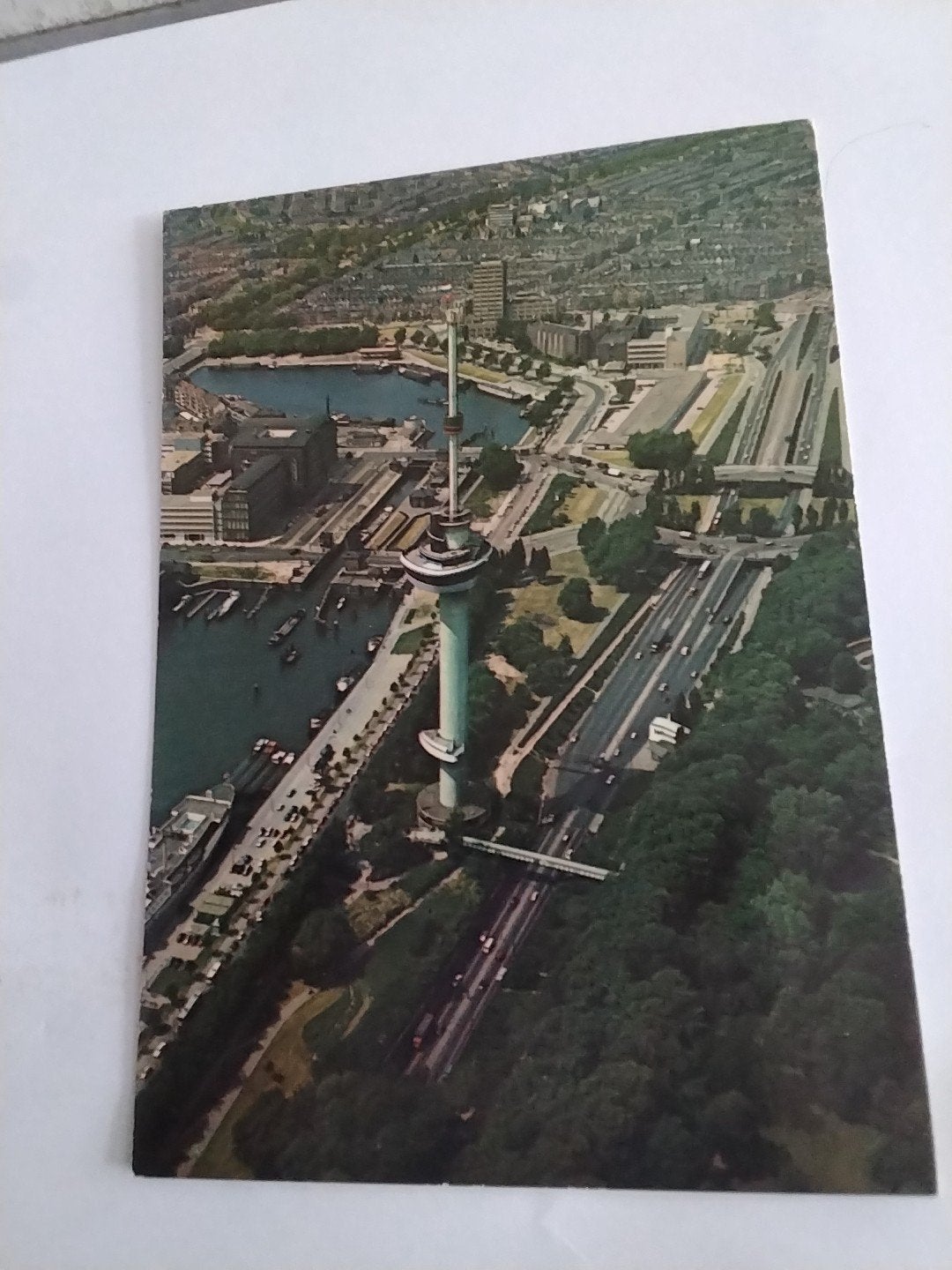 Vintage Ansichtkaart Euromast Rotterdam - KLM AEROCARTO, Verzamelen, Ophalen of Verzenden, 1960 tot 1980, Ongelopen, Zuid-Holland
