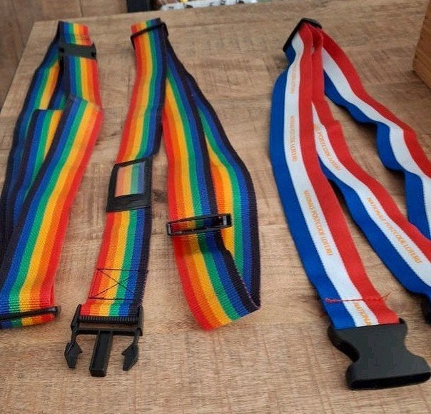 Kofferriemen - Set van 3 stuks, Sieraden, Tassen en Uiterlijk, Overige materialen, Slot, Ophalen of Verzenden, Zo goed als nieuw