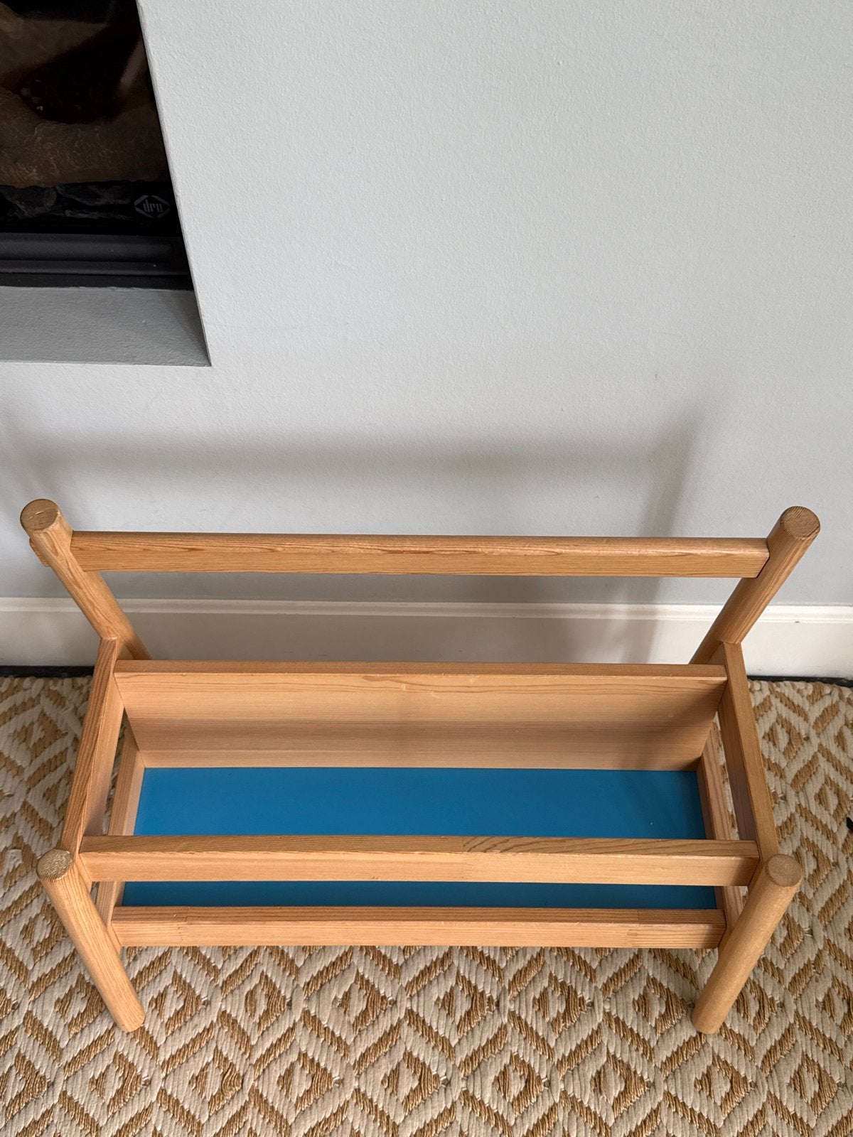 Flisat houten boekenrek, Ophalen, Met plank(en), Gebruikt, 50 tot 100 cm