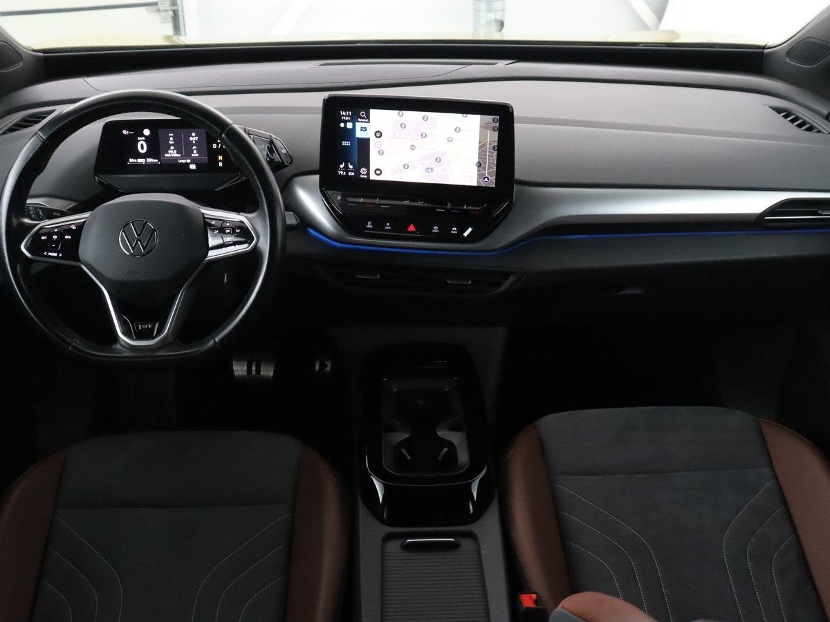 Volkswagen ID.4 First 77 kWh, Automaat, Achterwielaandrijving, Gebruikt, Leder en Stof