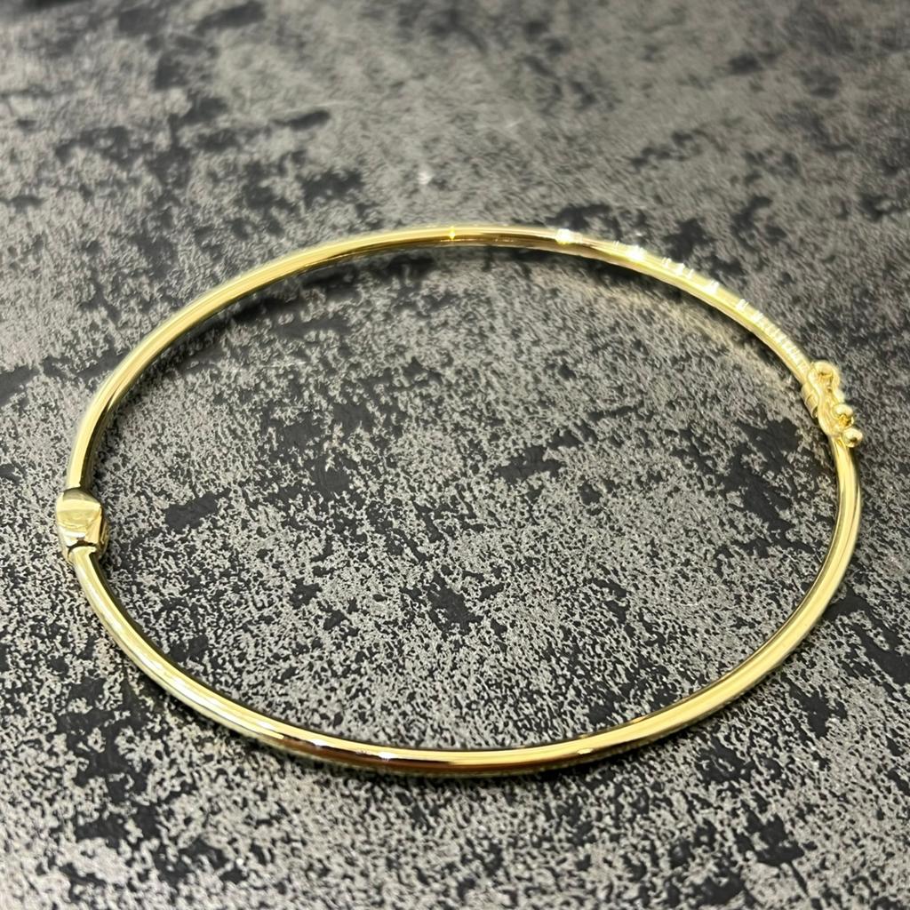 14k gouden slavenarmband prachtige armband italy, Ophalen of Verzenden, Zo goed als nieuw, Goud