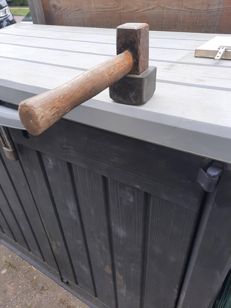 Te koop mooie zware moker met rubber dop, Ophalen of Verzenden
