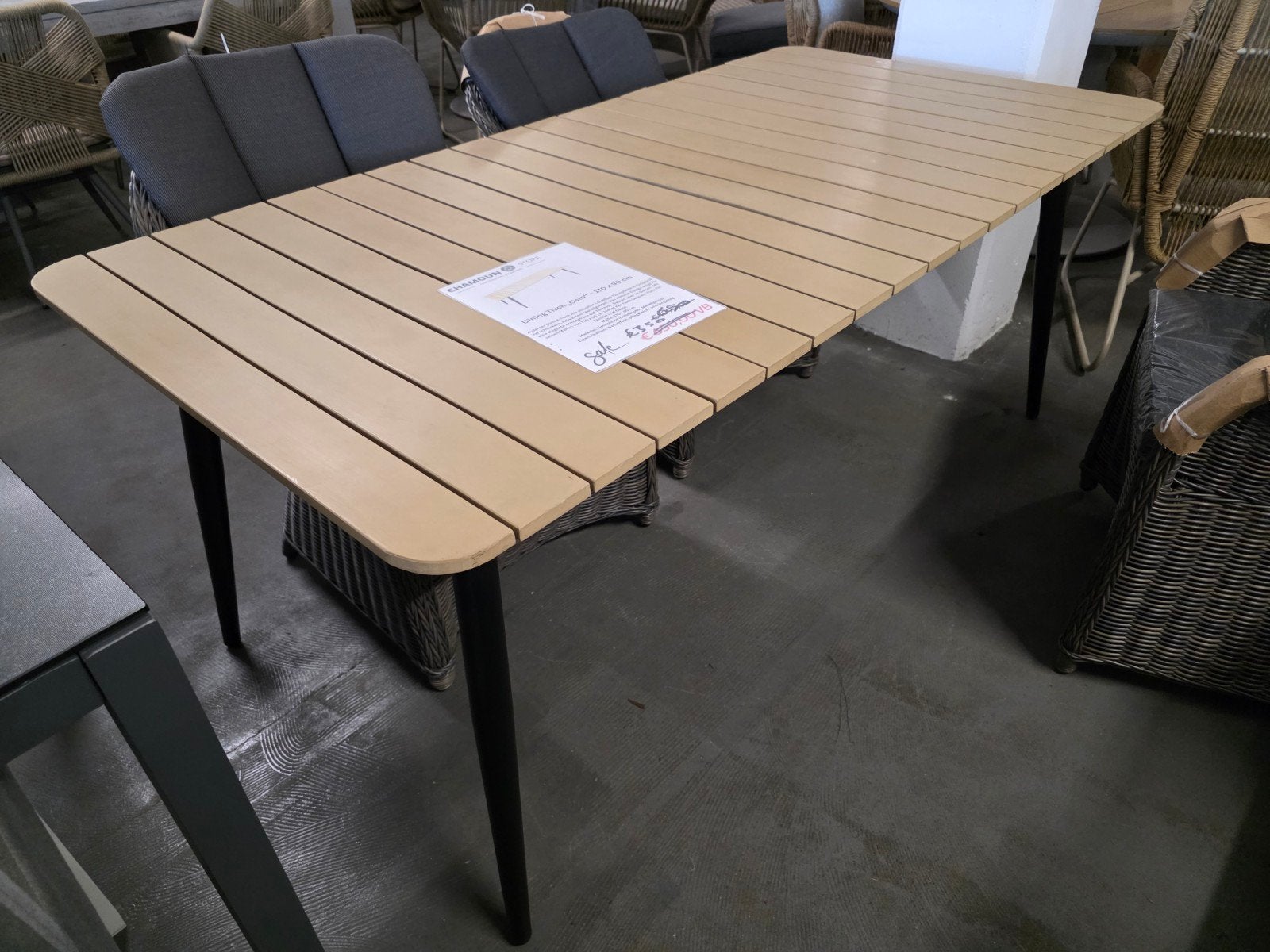 Dining Tisch Oslo eettafel tuintafel 170cm grijs/aluminium, Ophalen of Verzenden, Nieuw