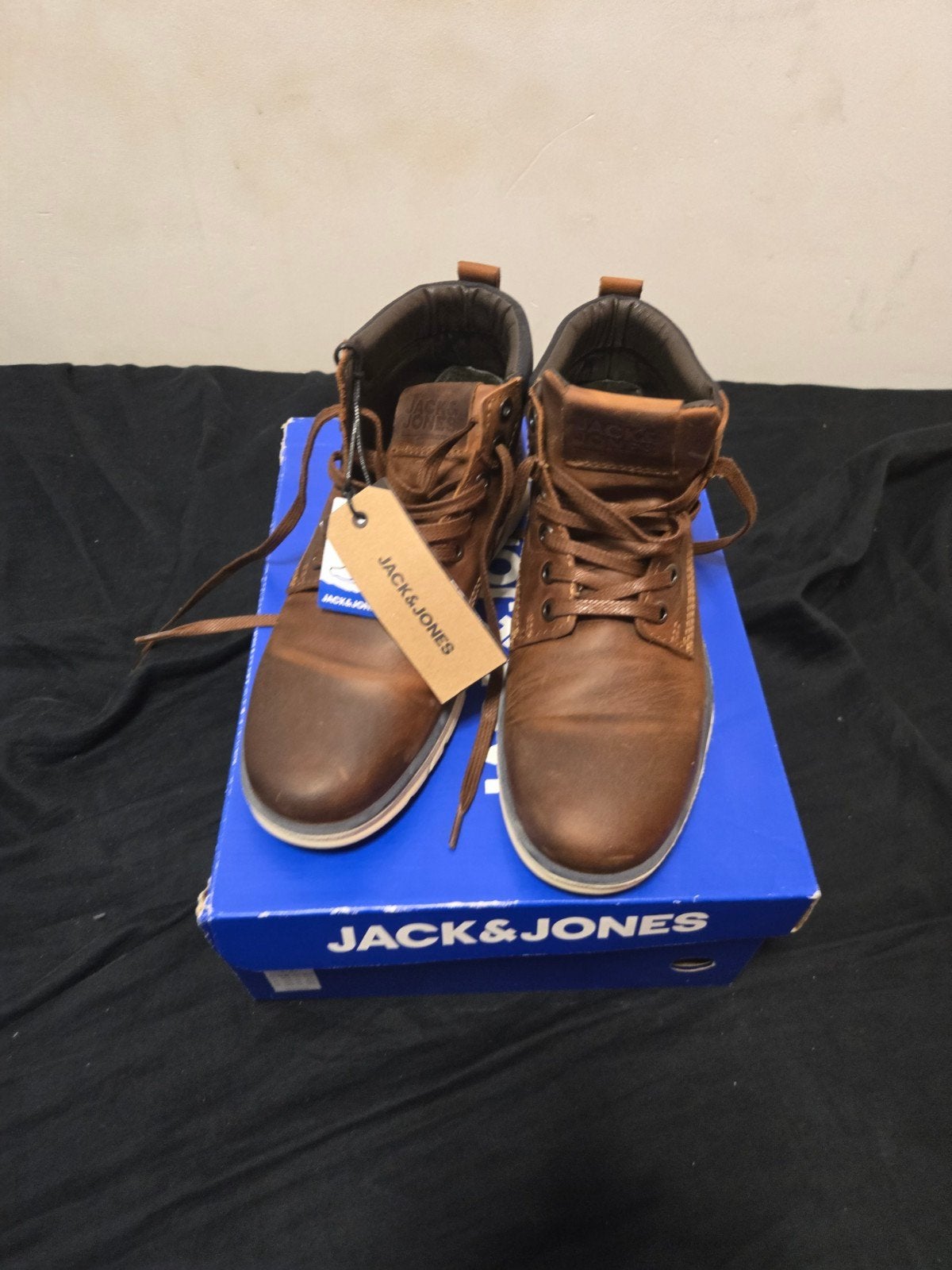 Nieuwe Jack & Jones JATUBAR LEATHER Boots - Maat 35, Bruin, Boots, Nieuw, Ophalen of Verzenden