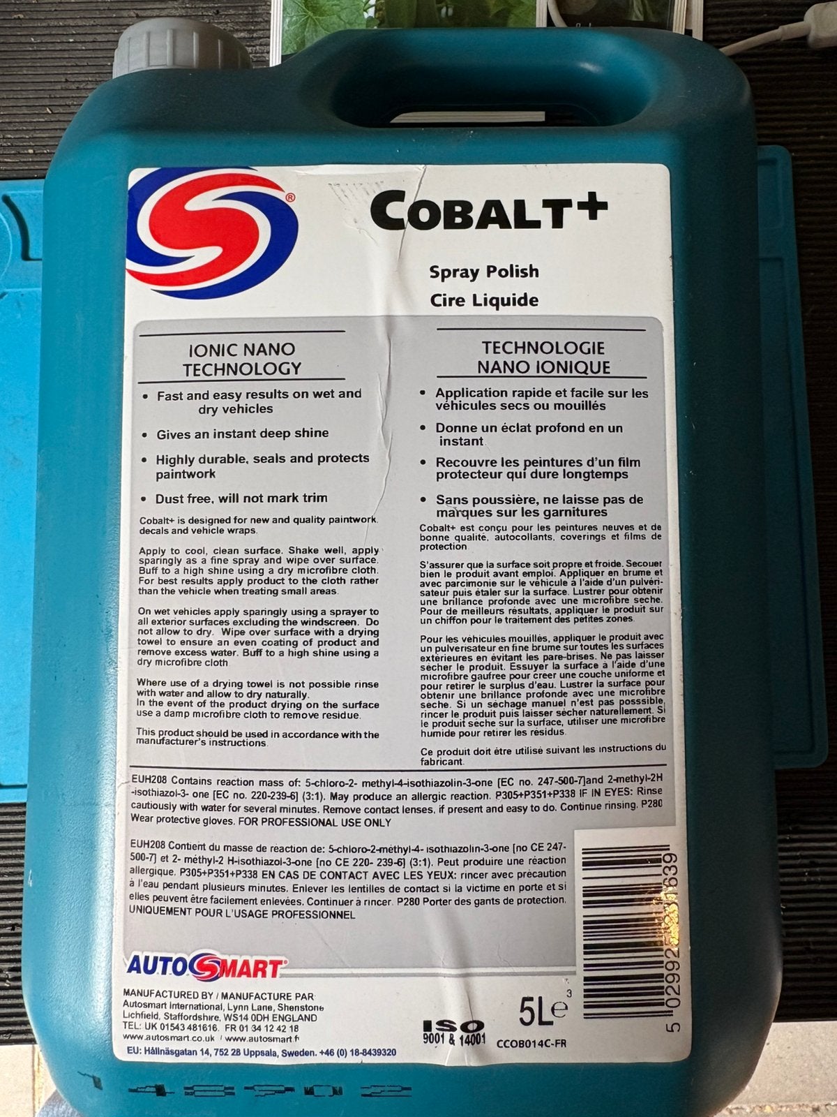 Autosmart Cobalt+ 5 Liter – Professionele Polish (ONGEOPEND), Verzenden