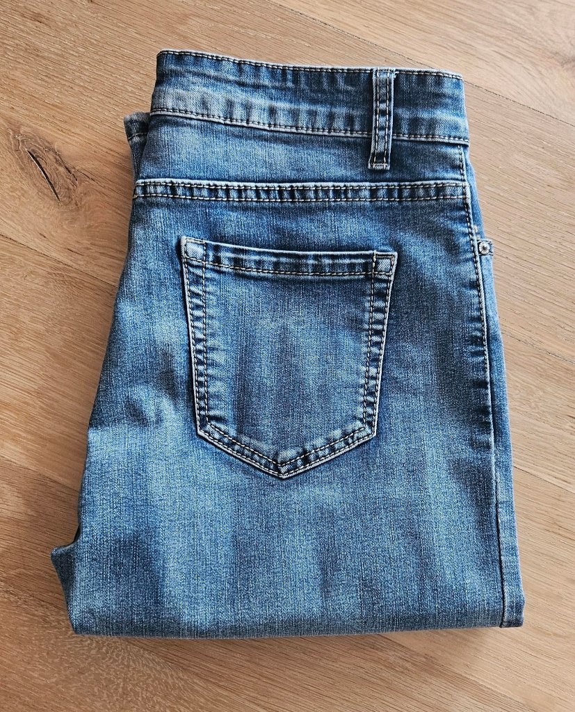 spijker capri jeans, Blauw, Ophalen of Verzenden, Driekwart, Maat 36 (S)