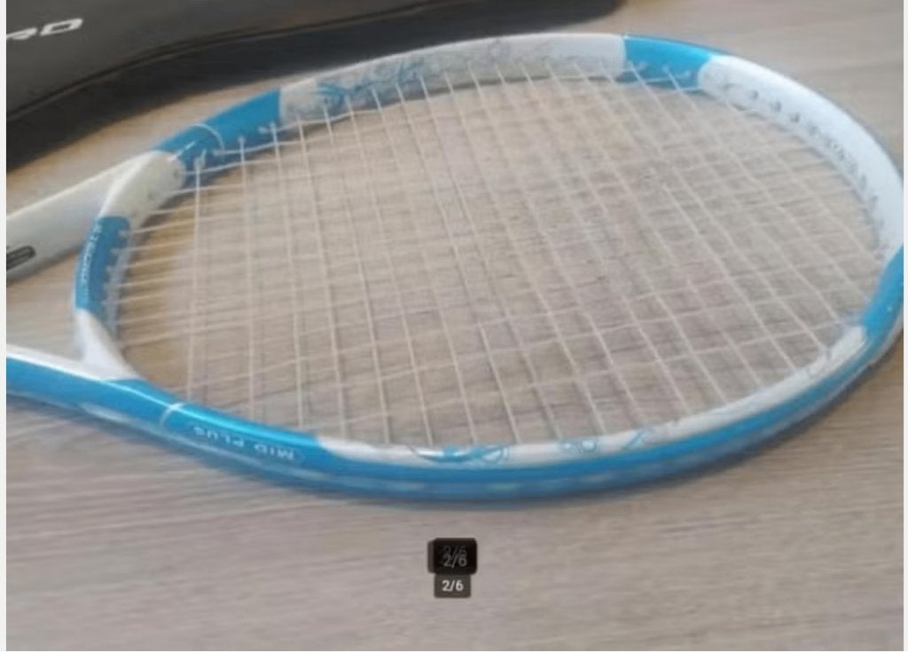 Tecno pro crystal velvet tennisracket 255gram, gripmaat 3,L3, Overige merken, Gebruikt, Ophalen of Verzenden, Racket