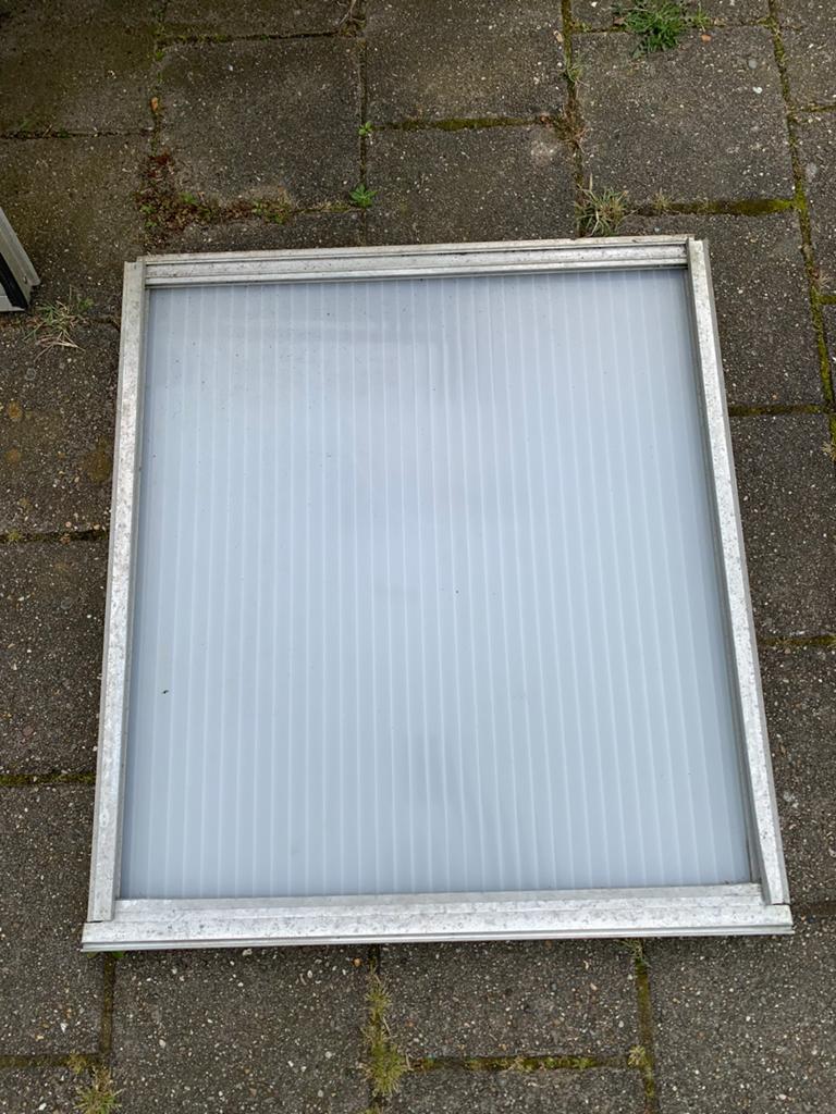 Kantel raam hobby kas, Ophalen of Verzenden, Glas, Gebruikt, Aluminium