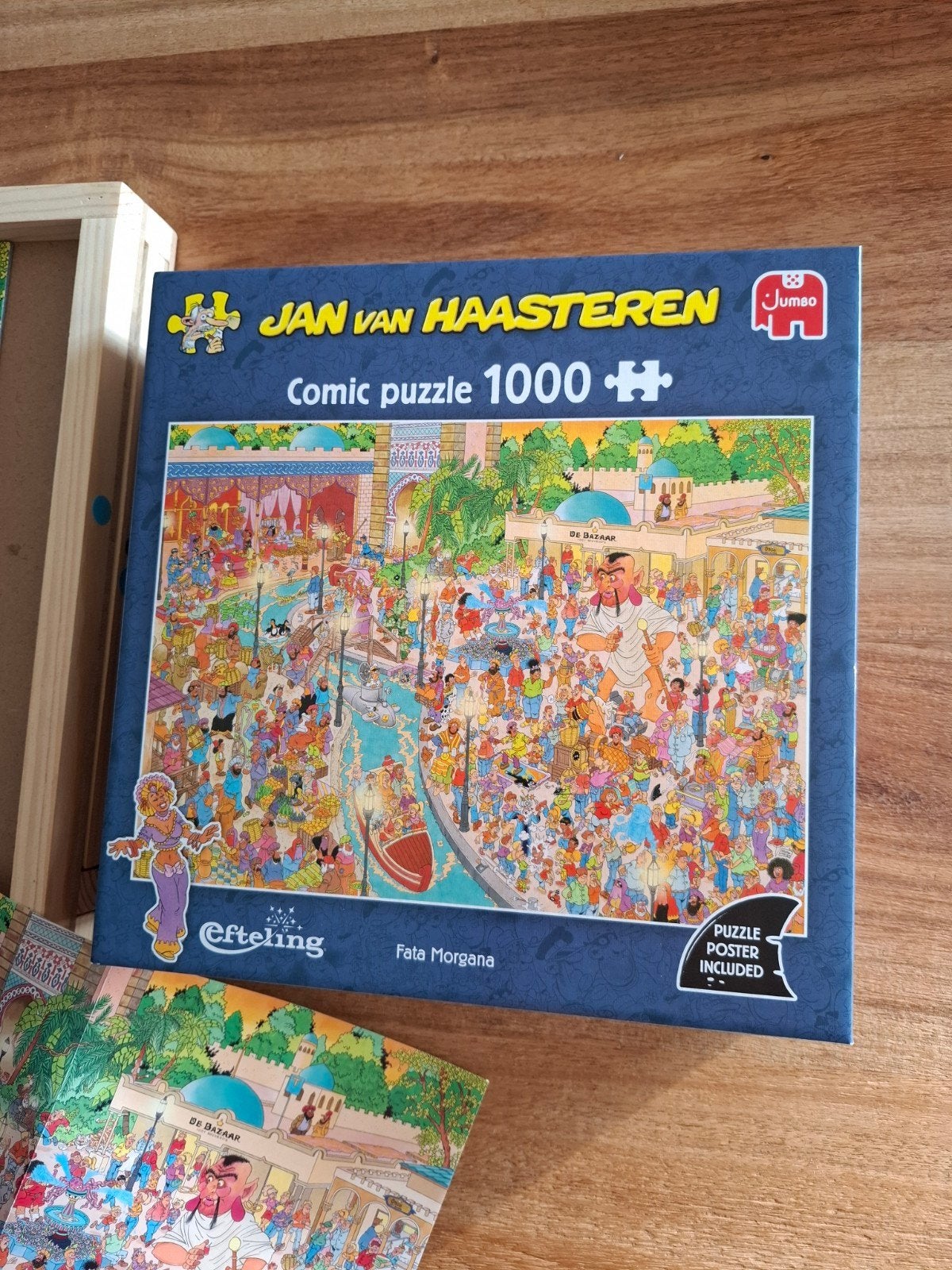 Jan van Haasteren Fata Morgana 1000 stukjes compleet, Hobby en Vrije tijd, Denksport en Puzzels, Ophalen of Verzenden, 500 t/m 1500 stukjes