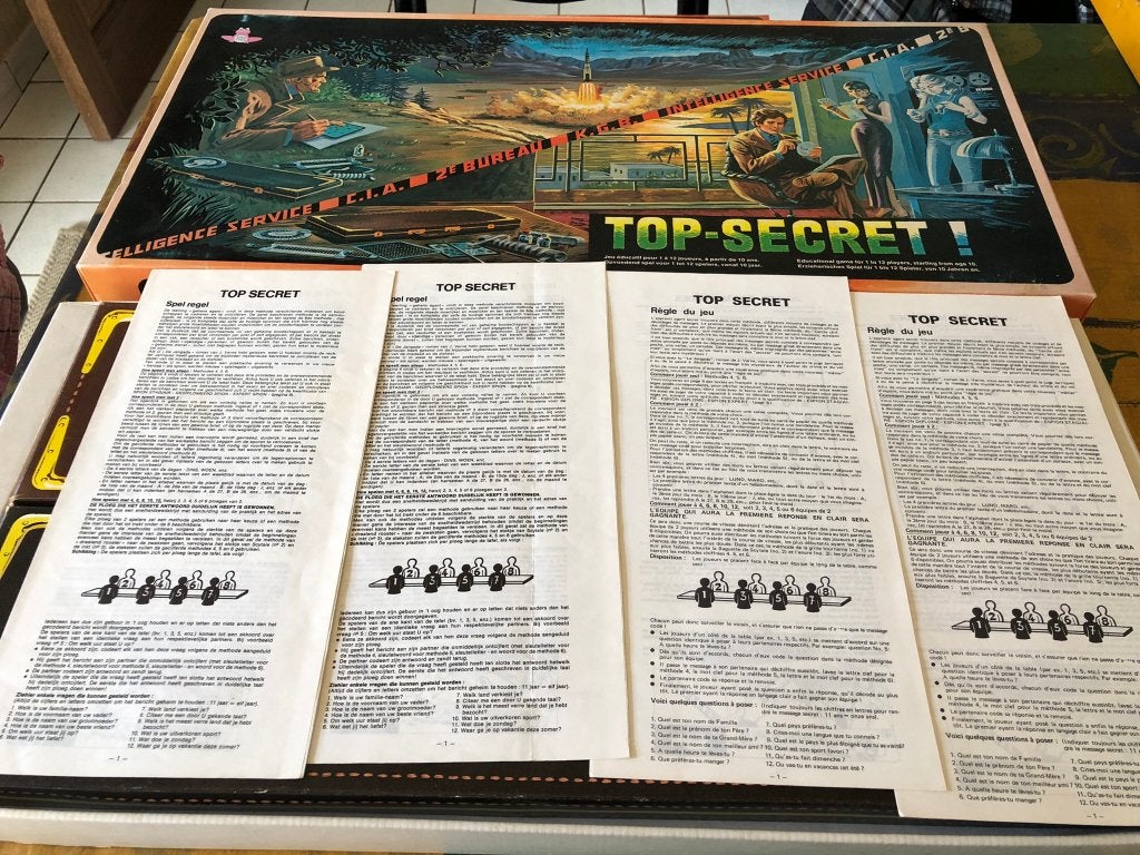 Top Secret Vintage spel van Efka Toys! 1978 * volledig,, Een of twee spelers, Ophalen of Verzenden, Gebruikt, Efka Toys