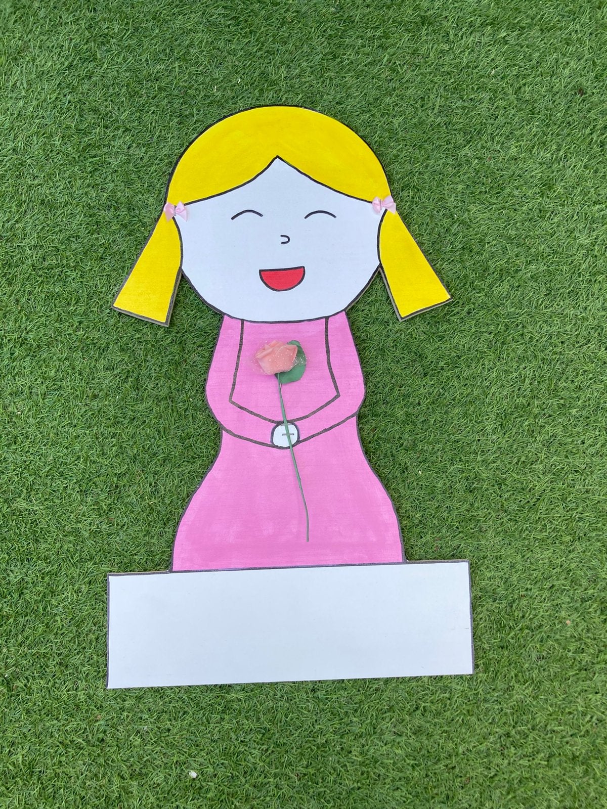 Geboortebord bloemenmeisje, Kinderen en Baby's, Kraamcadeaus en Geboorteborden, Ophalen of Verzenden, Nieuw, Geboortebord