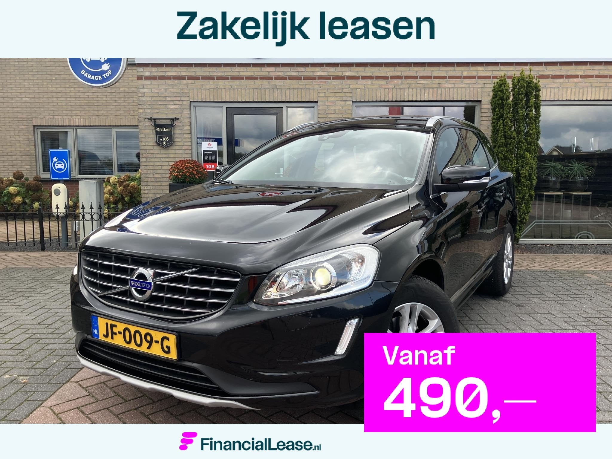 Volvo XC60 2.0 D4 FWD Ocean Race | Trekhaak | Leder | Elek., 1969 cc, Zwart, Leder, Bedrijf