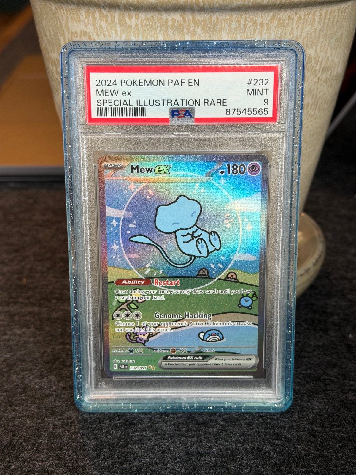 Mew Ex 232 English PSA 9 Pokemon, Ophalen of Verzenden, Zo goed als nieuw