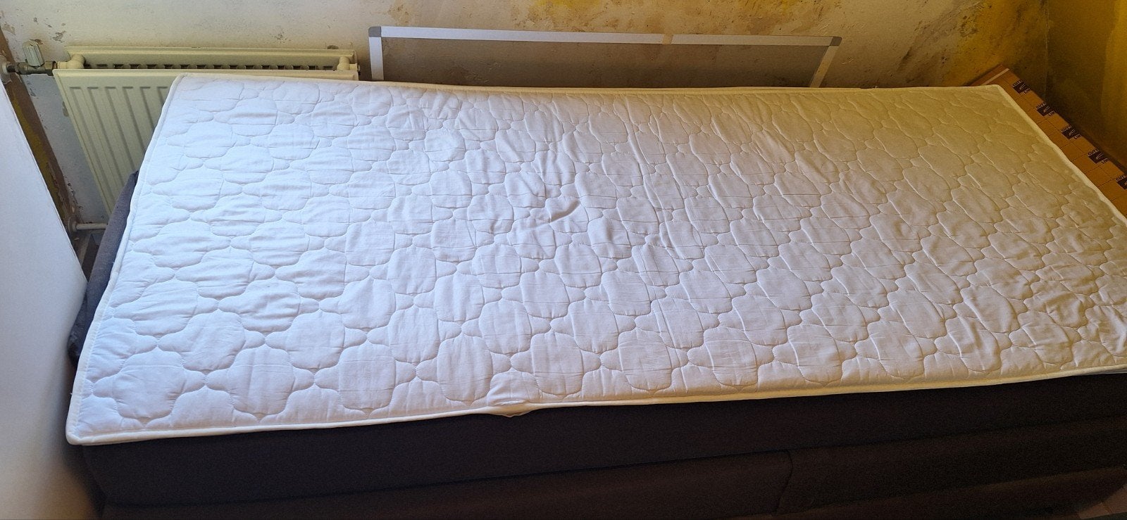 Eenpersoons boxspring met matras, verstelbaar, Ophalen, 90 cm, Eenpersoons, 200 cm