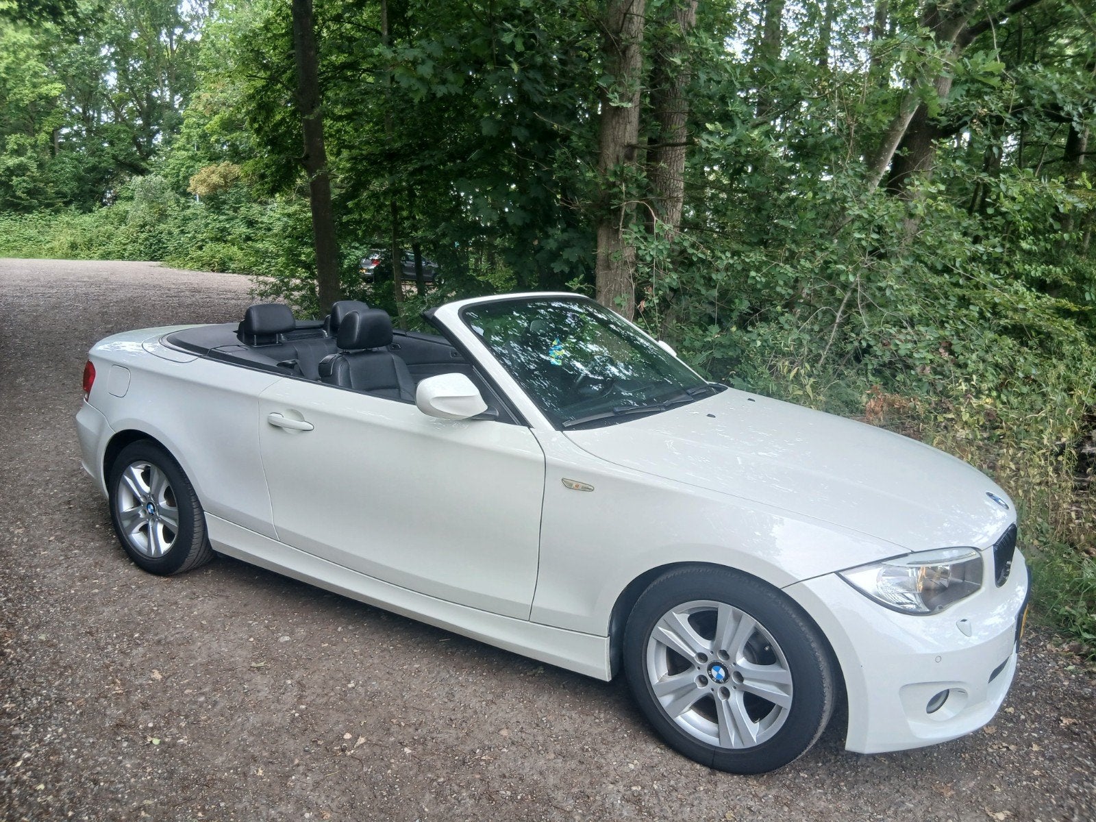BMW 1-Serie 2.0 118I Cabrio 2012 Wit, Auto's, 1-Serie, 1995 cc, Zwart, Cabriolet