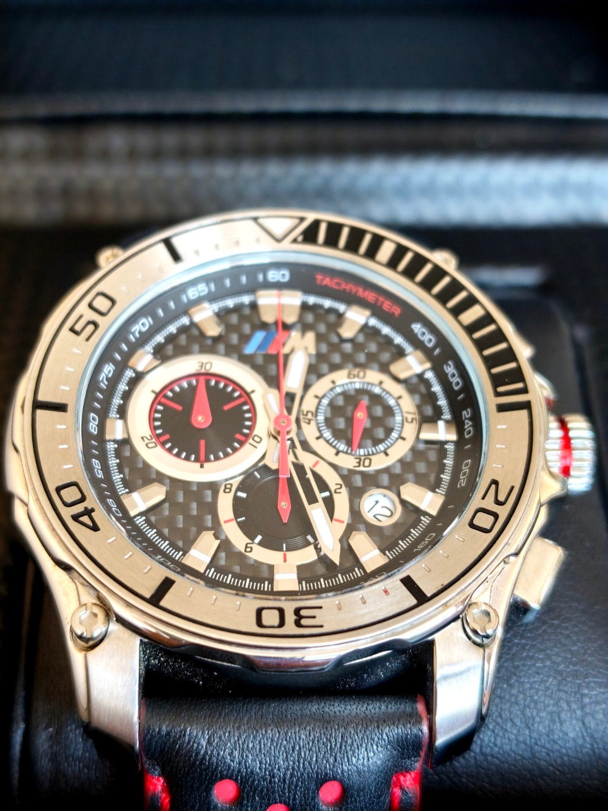 BMW M Carbon Chronograph Edition Polshorloge, Sieraden, Tassen en Uiterlijk, Horloges | Heren, Ophalen of Verzenden, Nieuw, Overige merken