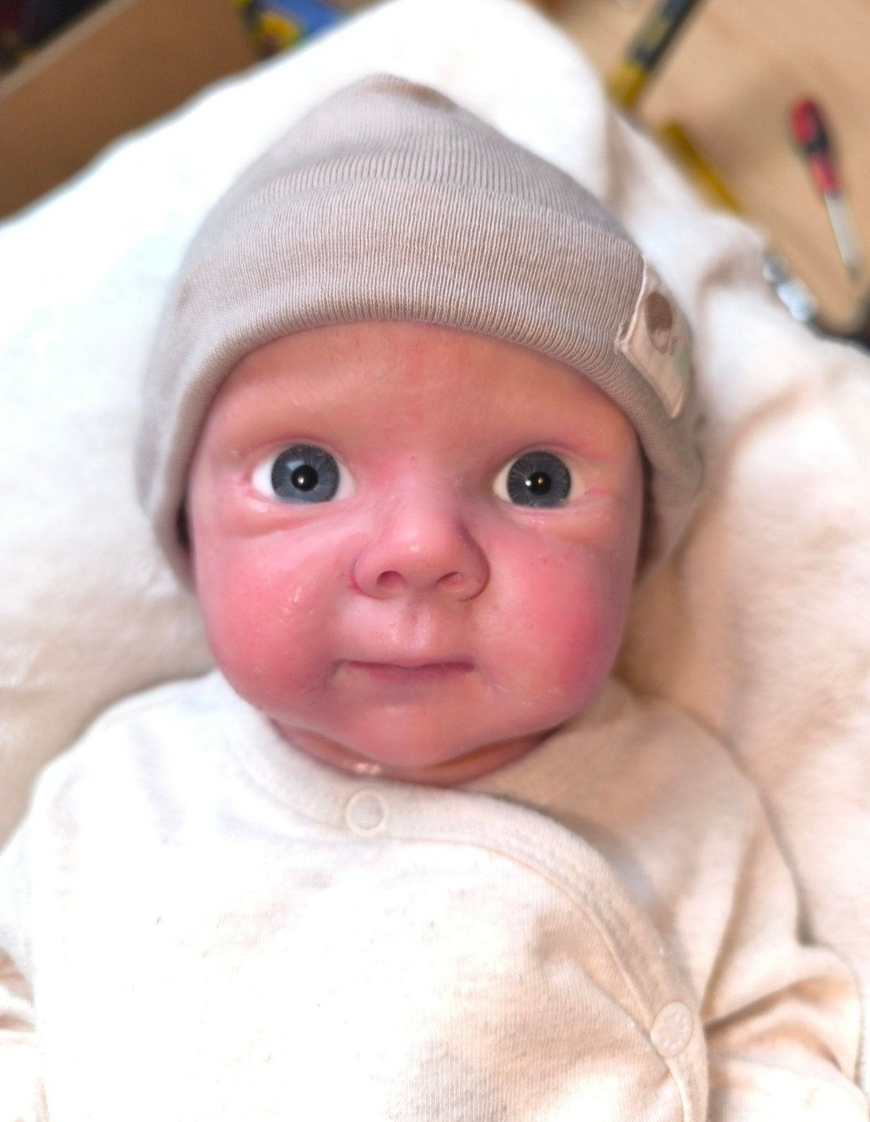 volledige siliconen baby pop, Ophalen of Verzenden, Zo goed als nieuw, Babypop