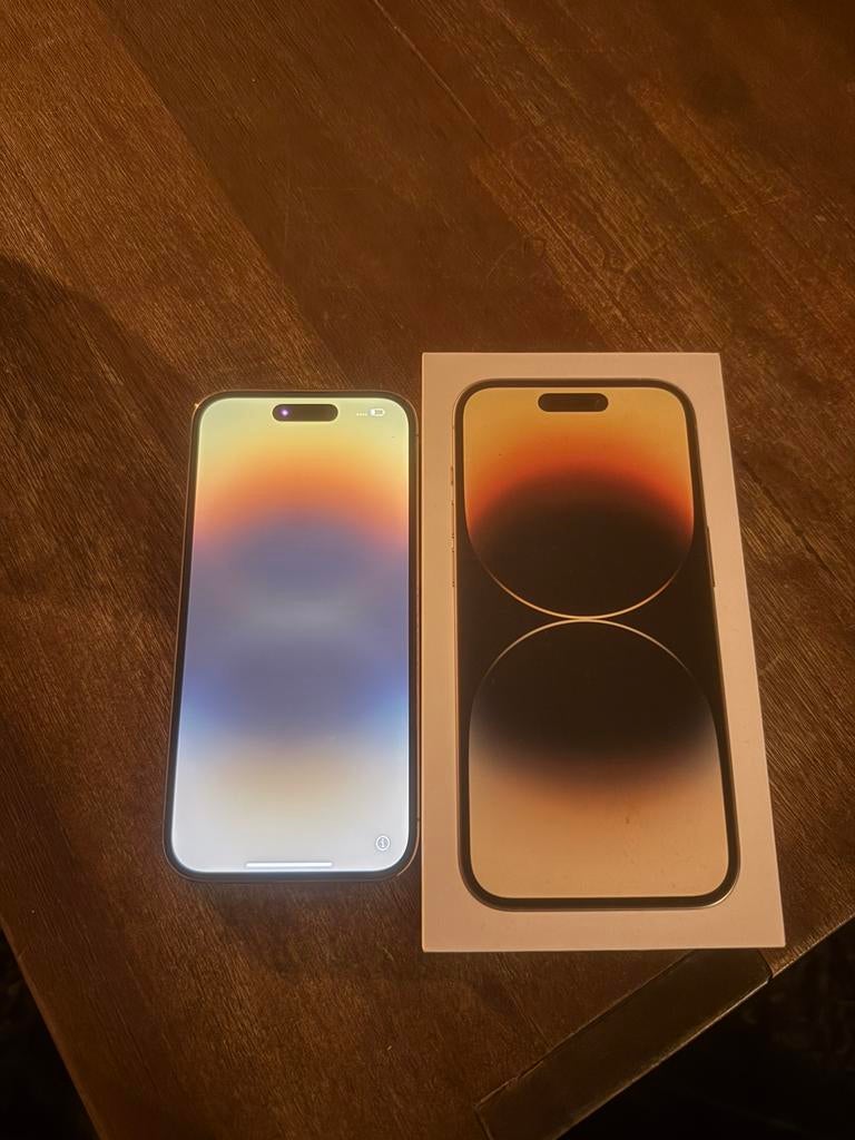 Iphone 14 pro 128 GB, Telecommunicatie, Ophalen of Verzenden, Zonder simlock, Zonder abonnement, Goud