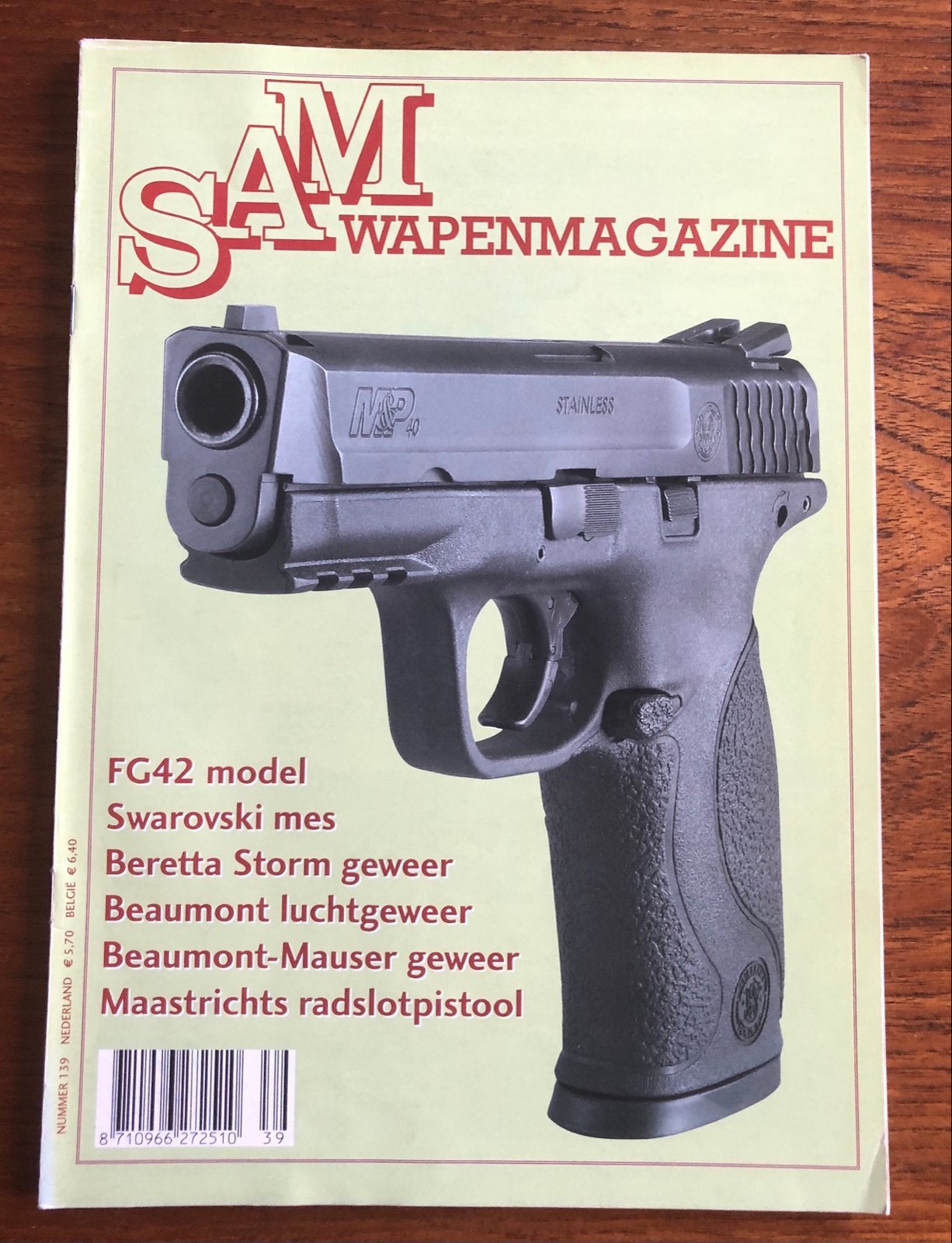 SAM Wapenmagazine - Nummer 139 Schietsport, Ophalen of Verzenden, Landmacht, Nederland, Boek of Tijdschrift