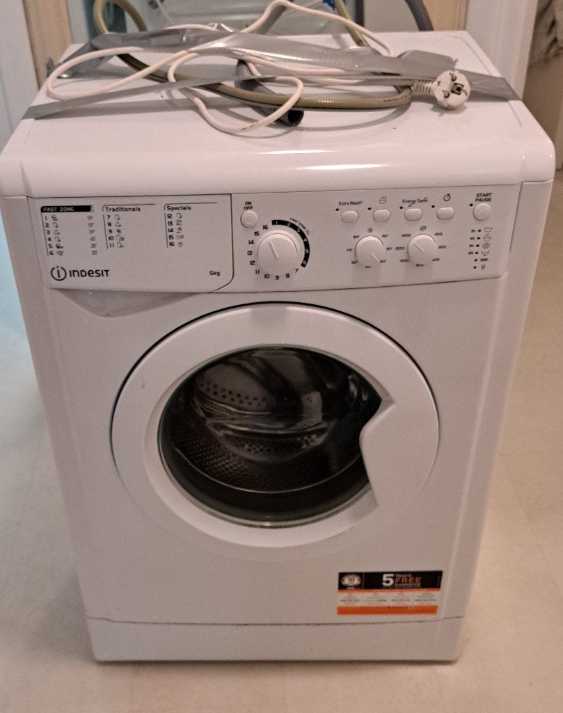 Wasmachine Indesit 5,0 kg - EWC 51451 W EU N., Ophalen, 1200 tot 1600 toeren, Gebruikt, Minder dan 85 cm