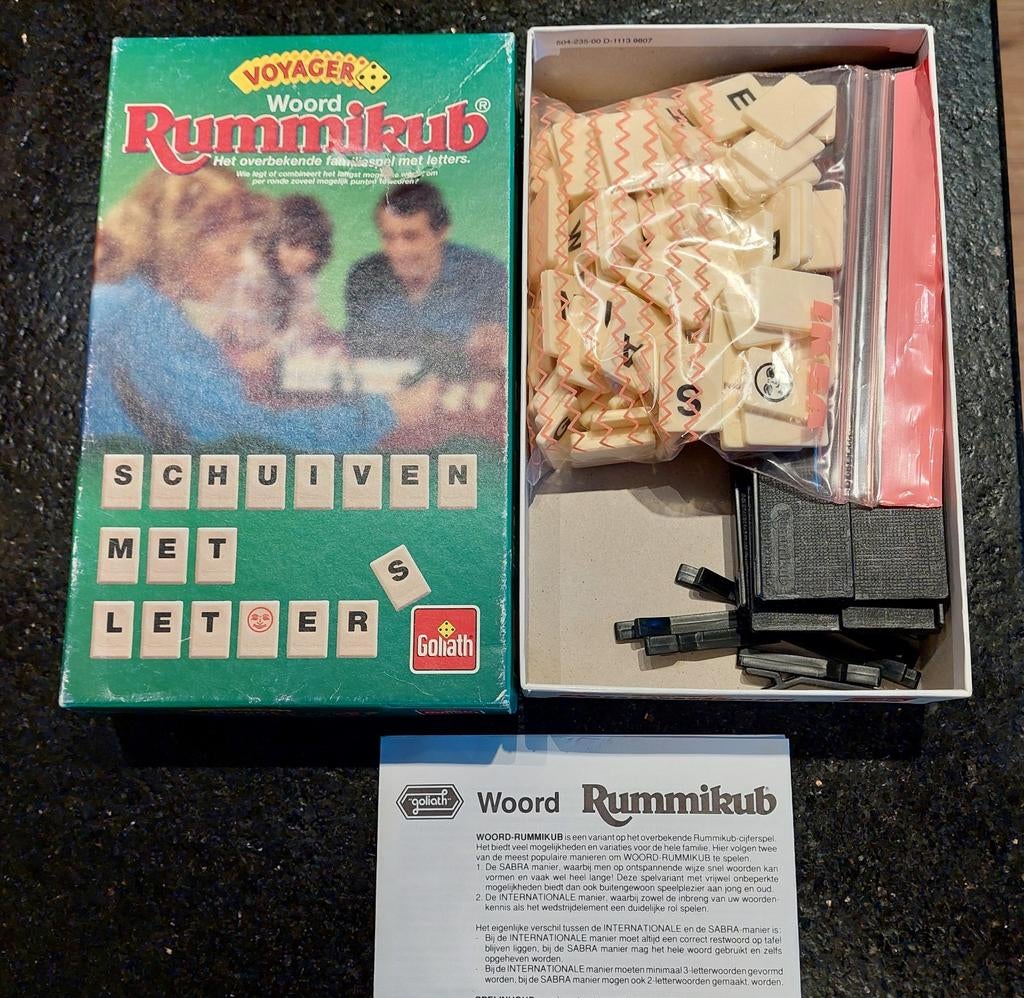 Woord rummikub reiseditie ZGAN, Hobby en Vrije tijd, Ophalen of Verzenden, Zo goed als nieuw
