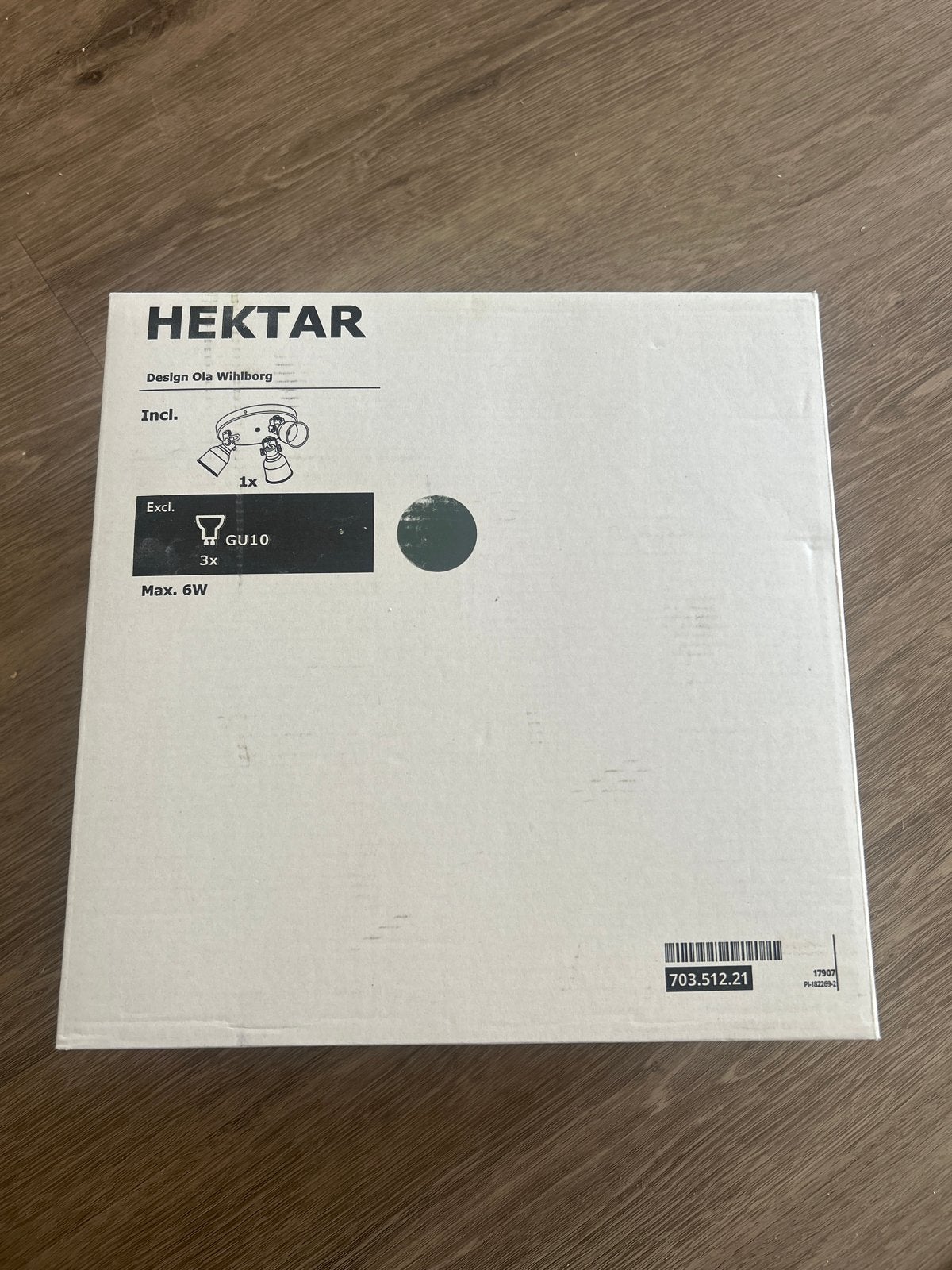 IKEA Hektar Plafondspot - Nieuw in doos, GU10, Nieuw, Plafondspot, Ophalen of Verzenden
