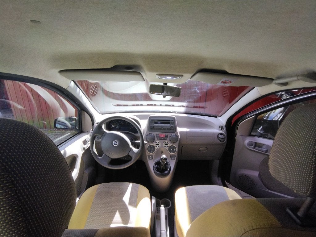 Fiat Panda 1.2 44KW 60PK 2004 Zwart, Auto's, Voorwielaandrijving, Stof, 400 kg, Zwart