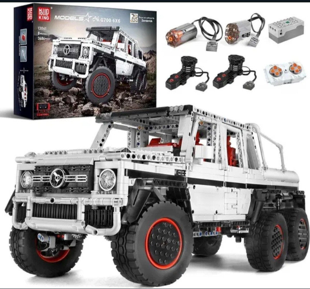 Mould King  6x6 Off-Road Auto Bouwset met Afstandsbedieni, Auto, Groter dan 1:32, Zo goed als nieuw, Ophalen