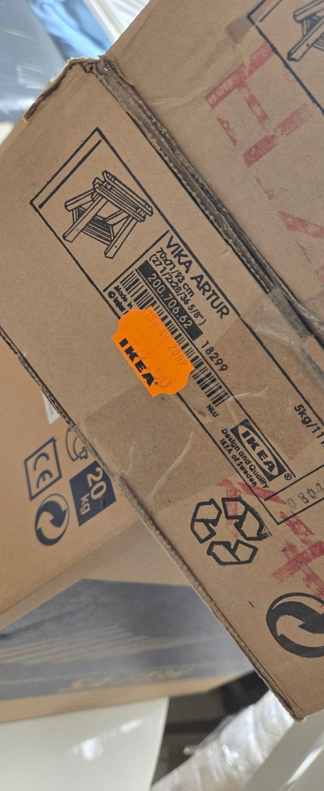2 x IKEA Vika Artur Tafelonderstel - Nieuw in doos, Ophalen of Verzenden, Nieuw