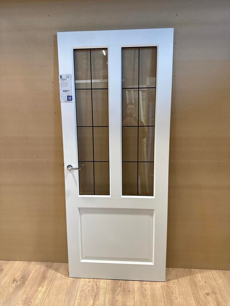 Adore Binnendeur Gladiolus met glas-in-lood Lemon, Doe-het-zelf en Verbouw, Ophalen, 80 tot 100 cm, Binnendeur, Nieuw