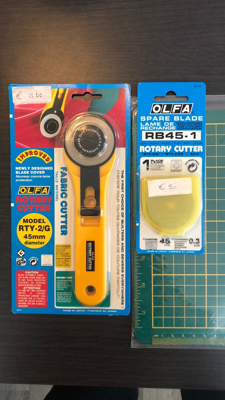 OLFA Rotary Cutter, reservemes en snijmat, Ophalen of Verzenden, Nieuw, Overige typen