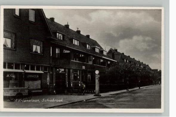 Schiebroek Adianalaan Jac Kool Levensmiddelen+benzinepomp, Verzamelen, Verzenden, 1920 tot 1940, Ongelopen, Zuid-Holland