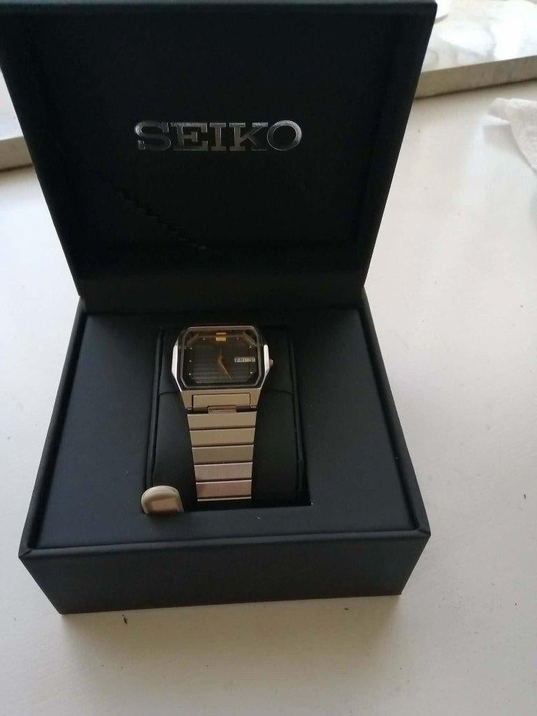 NOS Seiko SJW027K Vintage TV-Dial, Full Set, Box & Tags, Sieraden, Tassen en Uiterlijk, Horloges | Heren, Nieuw, Polshorloge, Seiko