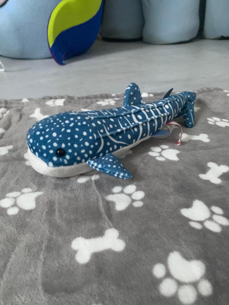 Douglas cuddle toys plush shark essa, Overige merken, Overige karakters, Overige typen, Blauw