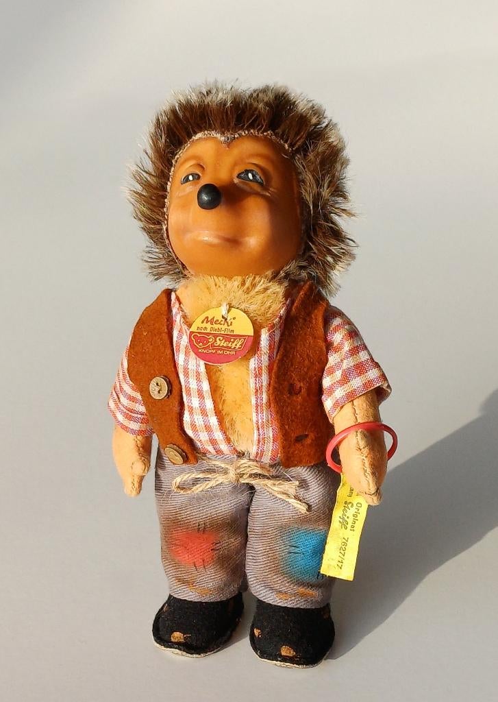 Mooie Steiff egel Mecki, Antiek en Kunst, Antiek | Speelgoed, Ophalen of Verzenden