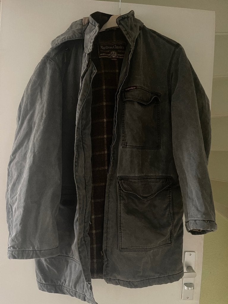 Marlboro classics jas, Maat 52/54 (L), Zo goed als nieuw, Grijs, Marlboro