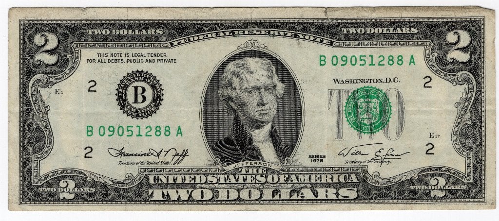 USA 2 Dollar 1976 viering 200 bestaan VS, Ophalen of Verzenden, Noord-Amerika