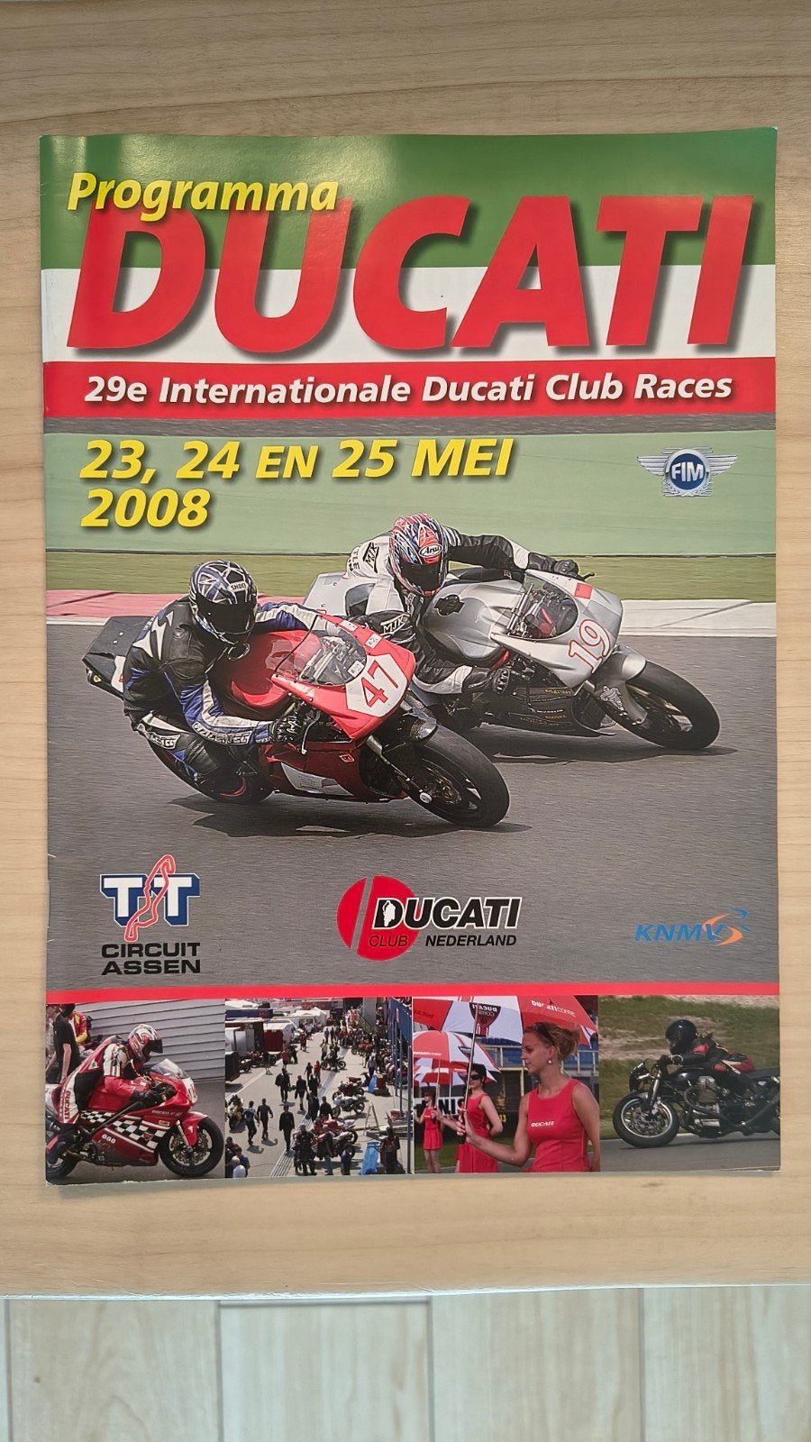 Ducati Clubrace 2008 Programma Boekje, Ophalen of Verzenden