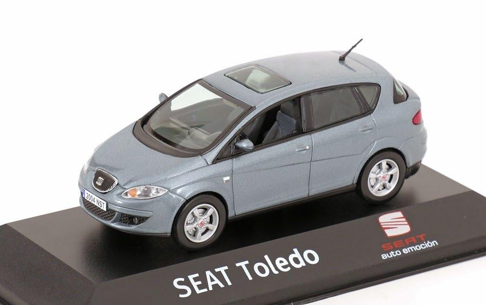 Seat Toledo III 2004-2009 Blauwgrijs Metallic 1:43, Ophalen of Verzenden, Nieuw, Auto, Overige merken