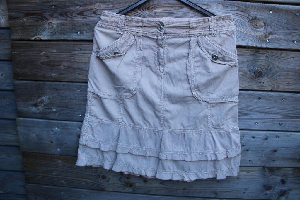 Rok beige rib Marccain mt N4 (M-40) Vaste prijs, Maat 38/40 (M), Beige, Ophalen of Verzenden, Zo goed als nieuw