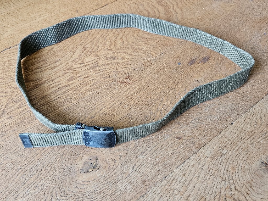Leger groene broekriem, Ophalen of Verzenden, Landmacht, Nederland, Kleding of Schoenen
