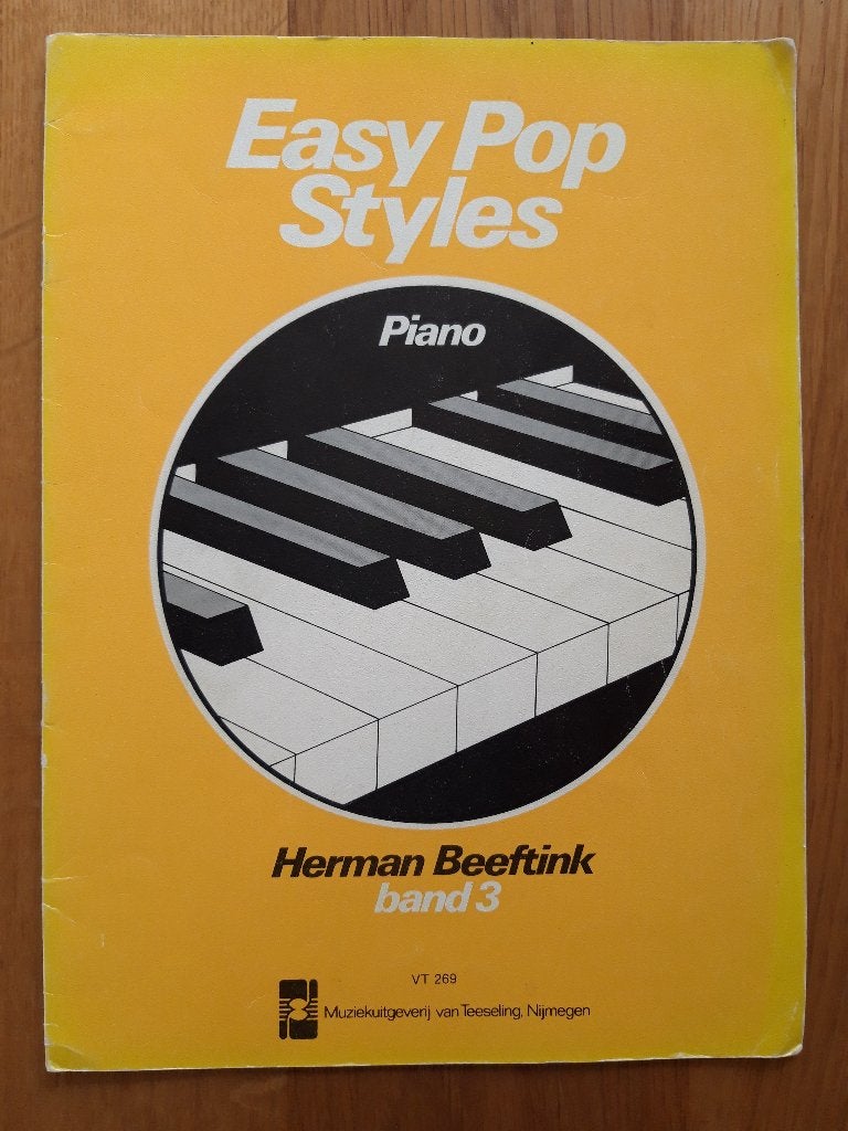 Easy Pop Styles Herman Beeftink band 3 - pianoboek, Muziek en Instrumenten, Bladmuziek, Gebruikt, Ophalen of Verzenden, Artiest of Componist
