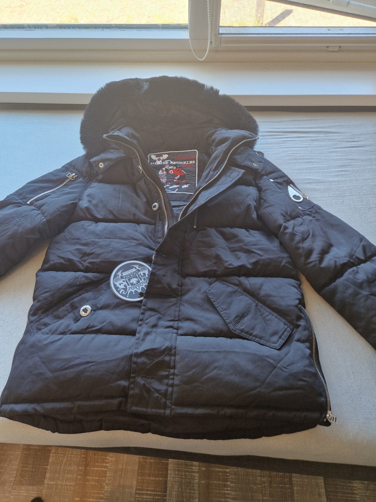 Moose Knuckles Winterjas Zwart - nieuw, Kleding | Heren, Ophalen, Maat 48/50 (M), Zwart, Zo goed als nieuw