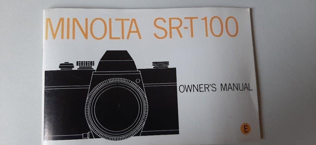 Minolta SR-T 100 Owner’s Manual in nette staat, Audio, Tv en Foto, Ophalen of Verzenden, Gebruikt, Spiegelreflex, Minolta