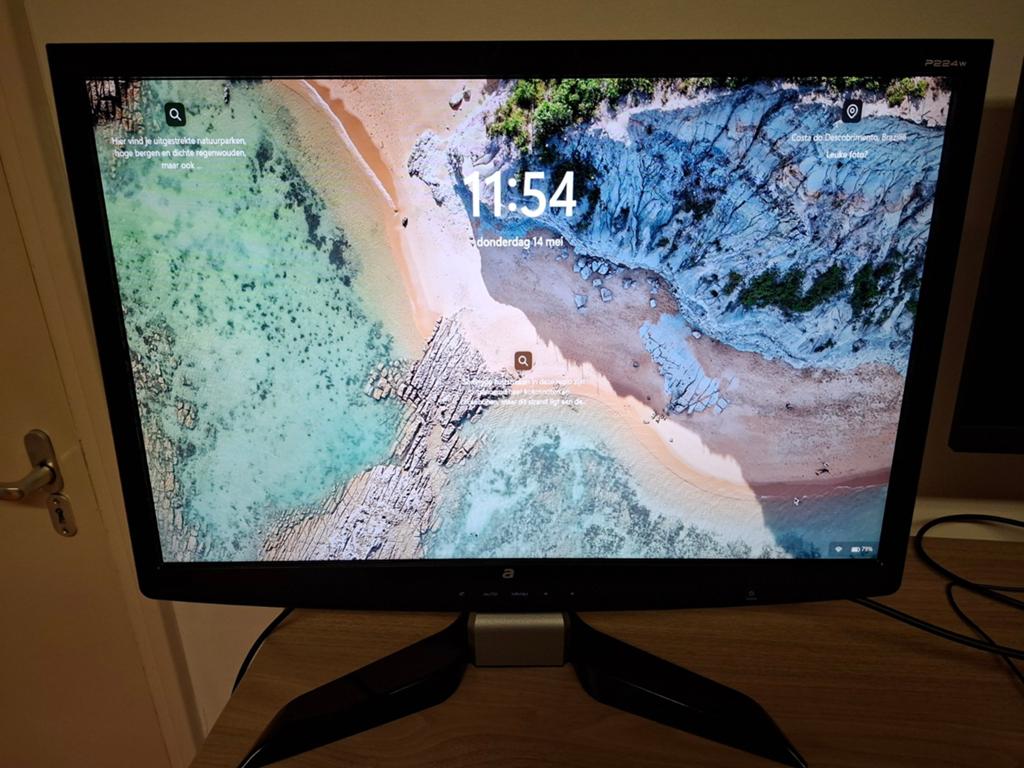 Acer P224w 22 inch LCD computerscherm/monitor, Gebruikt, Overige typen, Overige resoluties, Acer