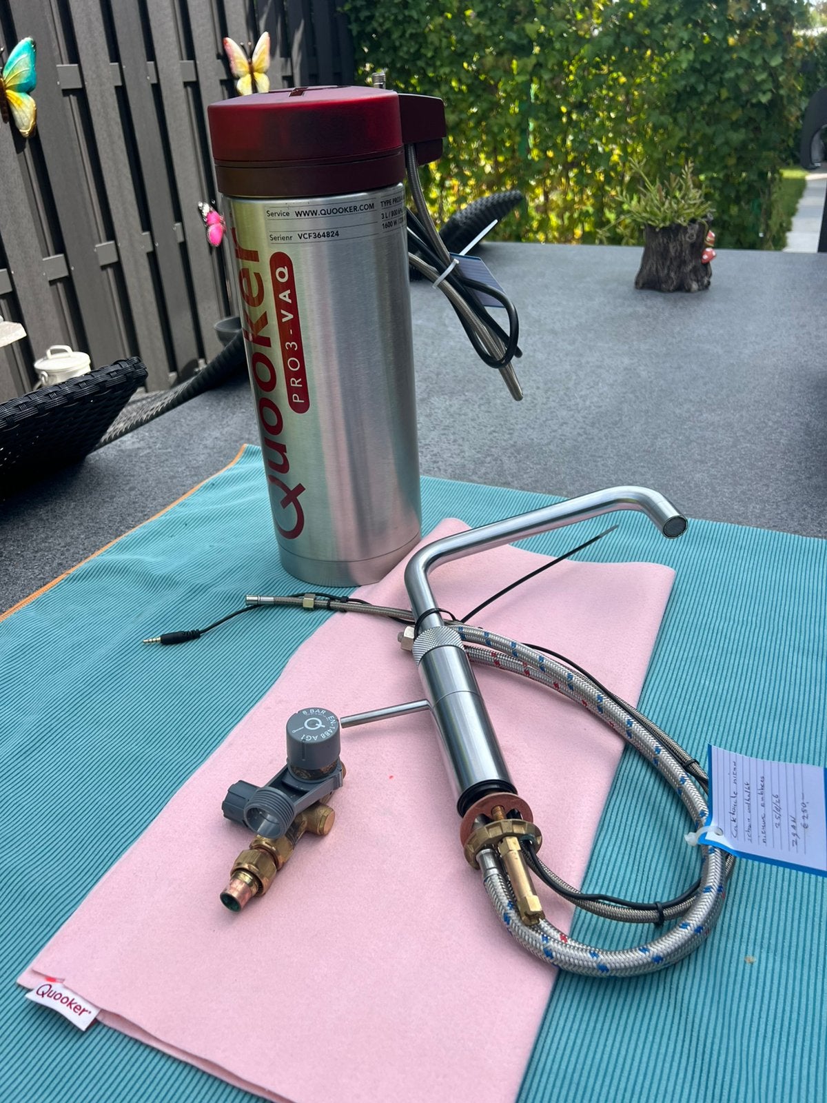 Quooker PRO3 VAQ E complete set rvs 3 in 1 kraan, Ophalen of Verzenden, Zo goed als nieuw