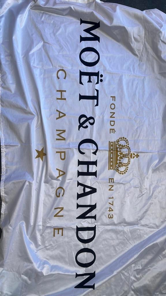 Moët chandon vlag, Ophalen of Verzenden, Zo goed als nieuw, Reclamebord