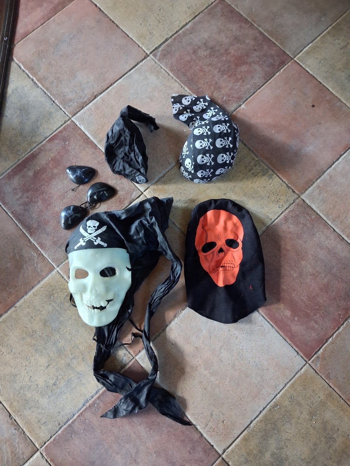 Halloween/Carnaval Doodshoofd Masker en Accessoires, Ophalen of Verzenden, Gebruikt, Feestartikel, Halloween of Griezel