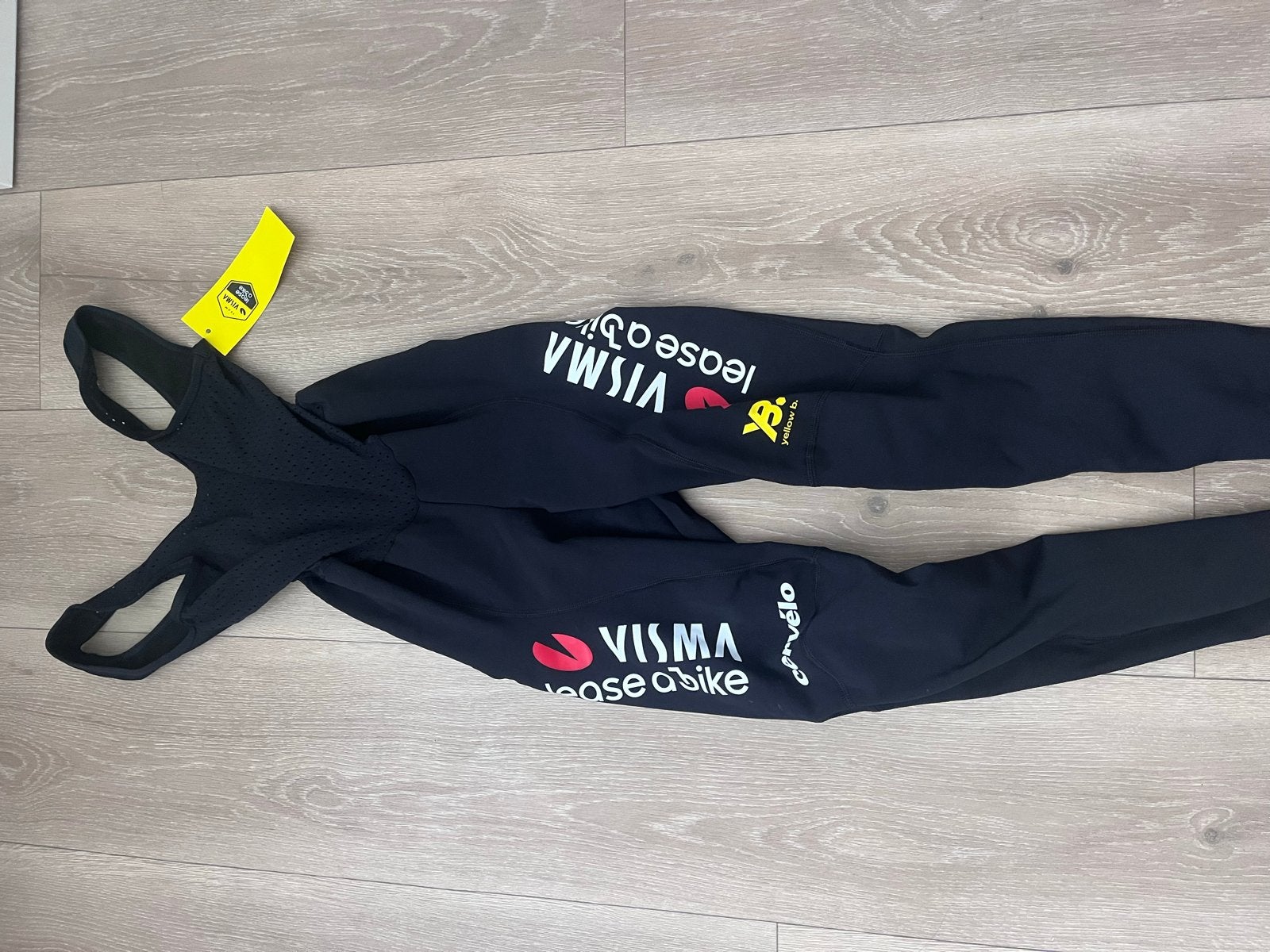 Nieuwe Yellow B. Visma Lease a Bike fietsbroek dames XS, XS, Nieuw, Dames, Onderkleding