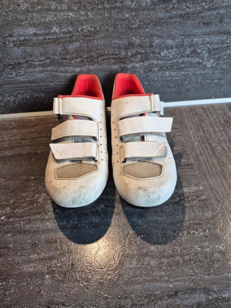 Witte racefiets schoenen klikpedalen, Gebruikt, Schoenen, Overige maten, Ophalen of Verzenden
